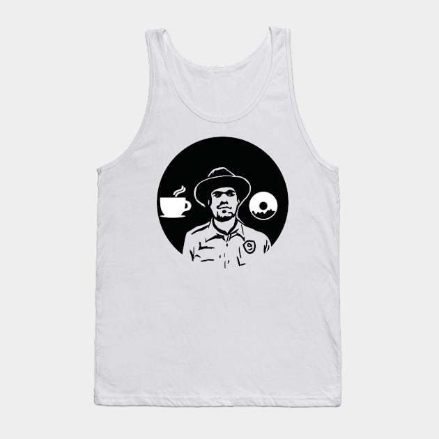 Coffee and Contemplation Tank Top by Daltoon